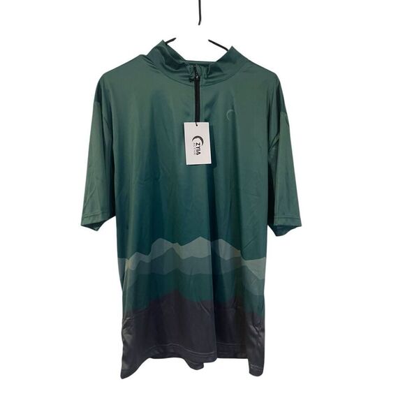 New ZYIA Active Mens Green Freeride Mountain Jersey Size XXXL - Picture 1 of 9